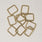 Pound A Metre Bright Brass / Pack Of 2 25mm Metal Strap Connector For Bags- 5 Colours- Pack Of 2