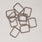 Pound A Metre Silver / Pack Of 2 25mm Metal Strap Connector For Bags- 5 Colours- Pack Of 2