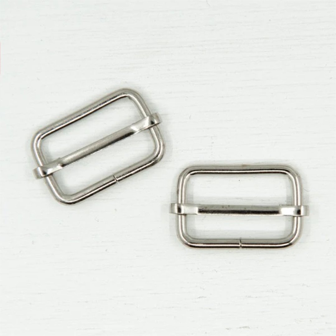 25mm Metal Strap Slider For Bags- 4 Colours- Pack Of 2 - Pound A Metre