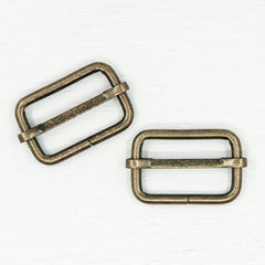 25mm Metal Strap Slider For Bags- 4 Colours- Pack Of 2 - Pound A Metre