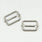 Pound A Metre Silver / Pack Of 2 25mm Metal Strap Slider For Bags- 5 Colours- Pack Of 2