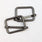 Pound A Metre Gunmetal Grey / Pack Of 2 25mm Metal Strap Slider For Bags- 5 Colours- Pack Of 2