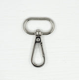 Pound A Metre Silver / Pack of 2 25mm Snap Hooks For Bags- 5 Colours- Pack of 2