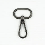 Pound A Metre Gunmetal / Pack of 2 25mm Snap Hooks For Bags- 5 Colours- Pack of 2