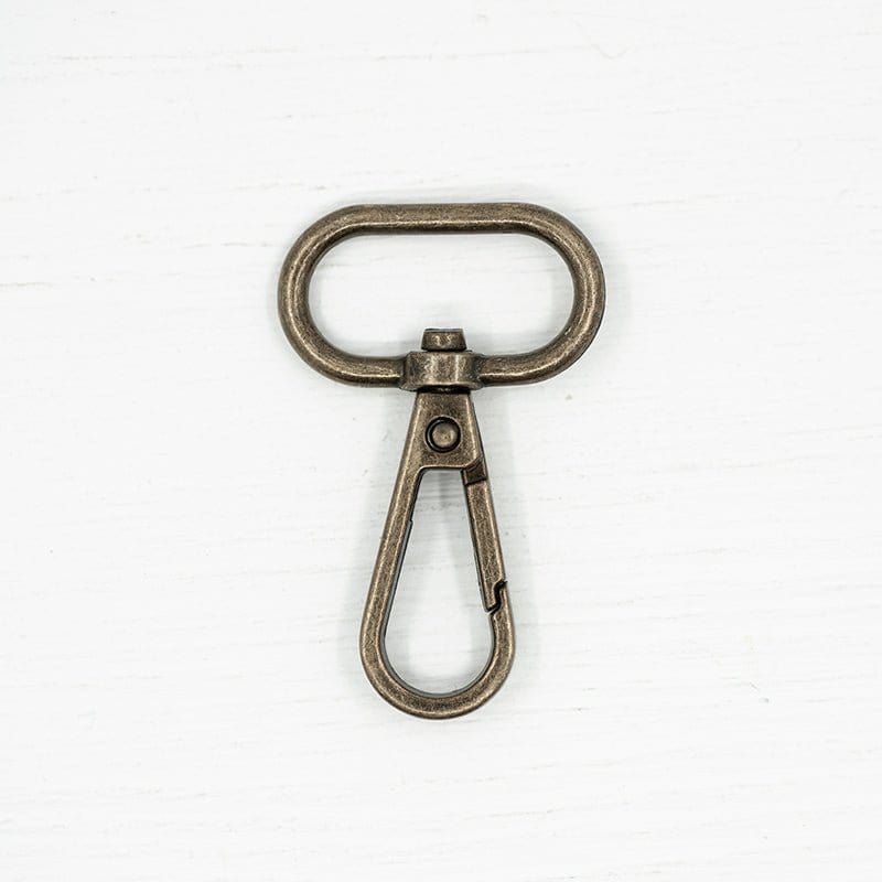 Pound A Metre Antique Brass / Pack of 2 25mm Snap Hooks For Bags- 5 Colours- Pack of 2