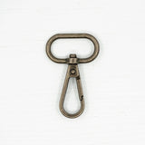 Pound A Metre Antique Brass / Pack of 2 25mm Snap Hooks For Bags- 5 Colours- Pack of 2