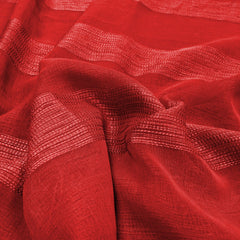 3 FOR £1 Embroidery Stripe Dress Crepe 80" Wide (149D) - Pound A Metre