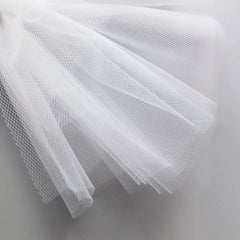 3 FOR £2 Dress Net Fabric- White 60" Wide - Pound A Metre