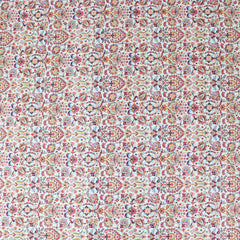 3 Metre Deluxe Santorini Floral Soft Crepe ‘Ancient afire’ 45" Wide Pastel Green - Pound A Metre