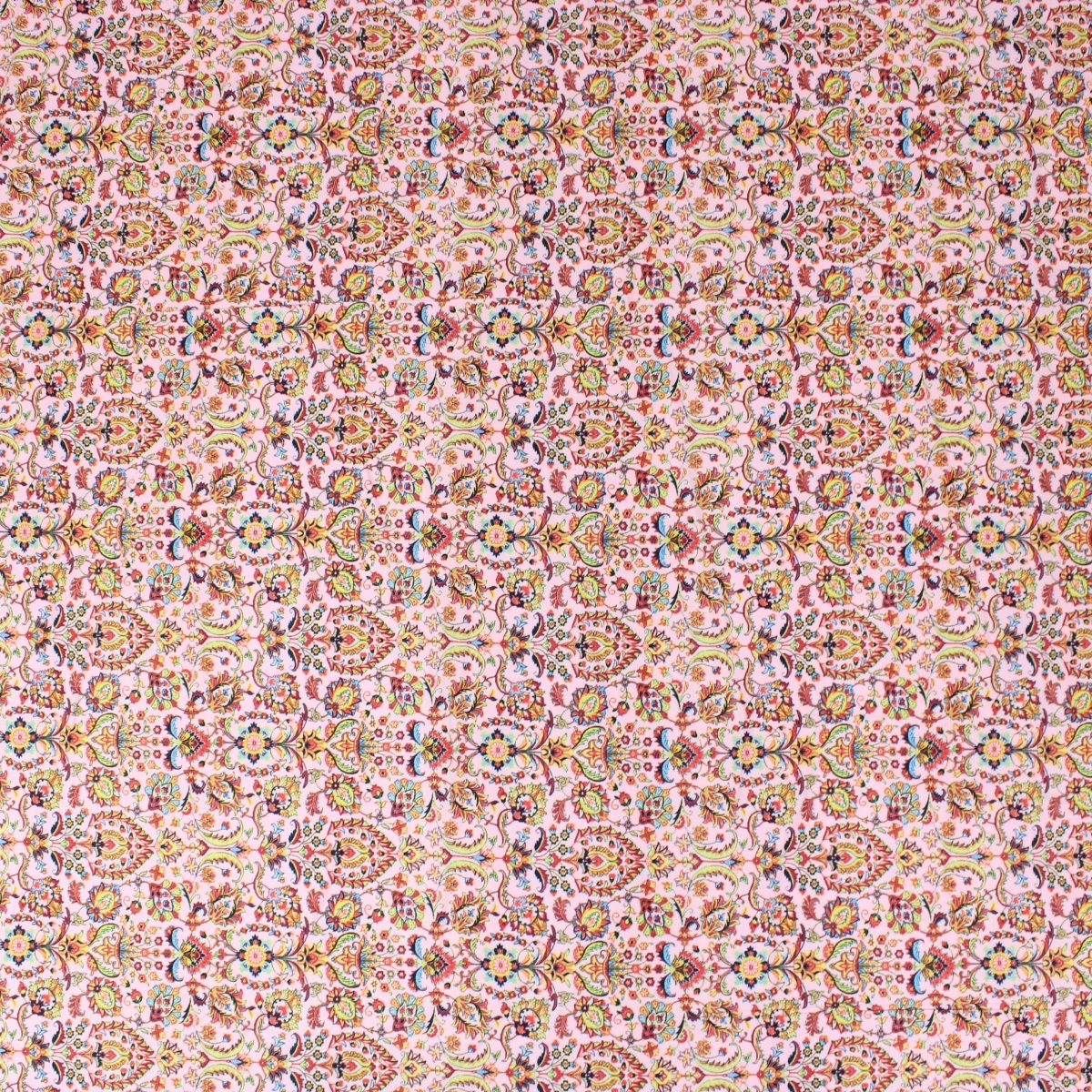 3 Metre Deluxe Santorini Floral Soft Crepe ‘Ancient Fire’ 45" Wide Sweet Pink - Pound A Metre