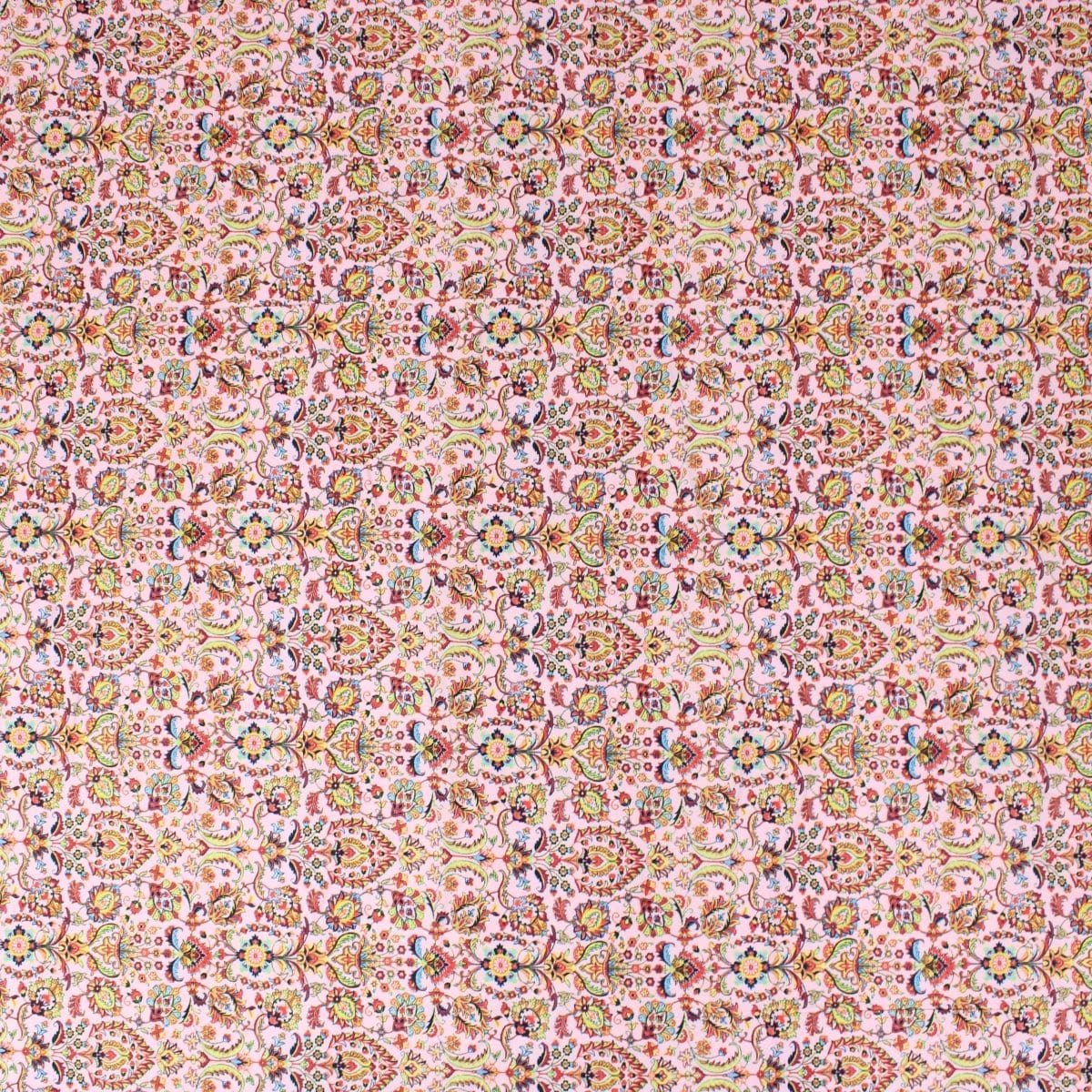 Pound A Metre 3 Metres 3 Metre Deluxe Santorini Floral Soft Crepe  ‘Ancient Fire’ 45" Wide Sweet Pink