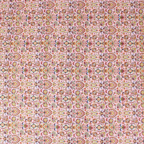 Pound A Metre 3 Metres 3 Metre Deluxe Santorini Floral Soft Crepe  ‘Ancient Fire’ 45" Wide Sweet Pink