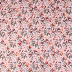 3 Metre Deluxe Santorini Floral Soft Crepe ‘Melody’ 45" Wide Pastel Pink - Pound A Metre