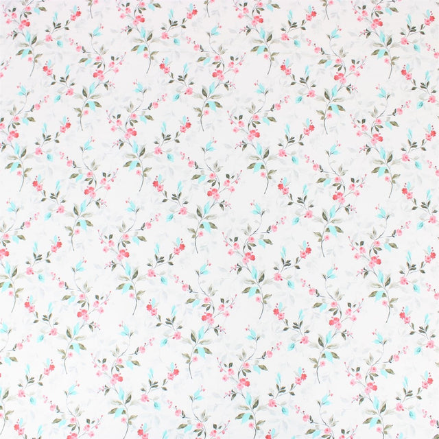 3 Metre Deluxe Santorini Floral Soft Crepe ‘Pastel Edition - Elegant Liberty’ 45" Wide Pastel Ivory - Pound A Metre