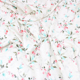 3 Metre Deluxe Santorini Floral Soft Crepe ‘Pastel Edition - Elegant Liberty’ 45" Wide Pastel Ivory - Pound A Metre