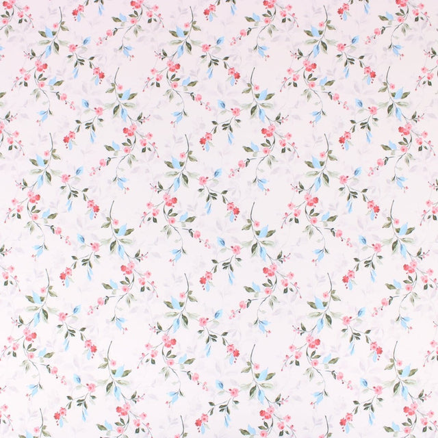 Pound A Metre 3 Metres 3 Metre Deluxe Santorini Floral Soft Crepe ‘Pastel Edition - Elegant Liberty’ 45" Wide Pastel Peach