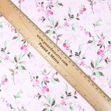 3 Metre Deluxe Santorini Floral Soft Crepe ‘Pastel Edition - Elegant Liberty’ 45" Wide Pastel Pink - Pound A Metre