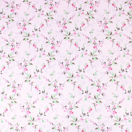 Pound A Metre 3 Metres 3 Metre Deluxe Santorini Floral Soft Crepe ‘Pastel Edition - Elegant Liberty’ 45" Wide Pastel Pink