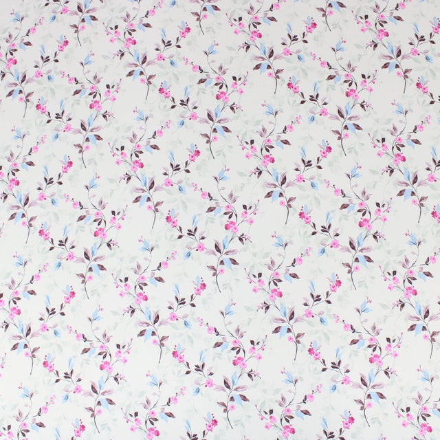 3 Metre Deluxe Santorini Floral Soft Crepe ‘Pastel Edition - Elegant Liberty’ 45" Wide Pastel Tea Green - Pound A Metre