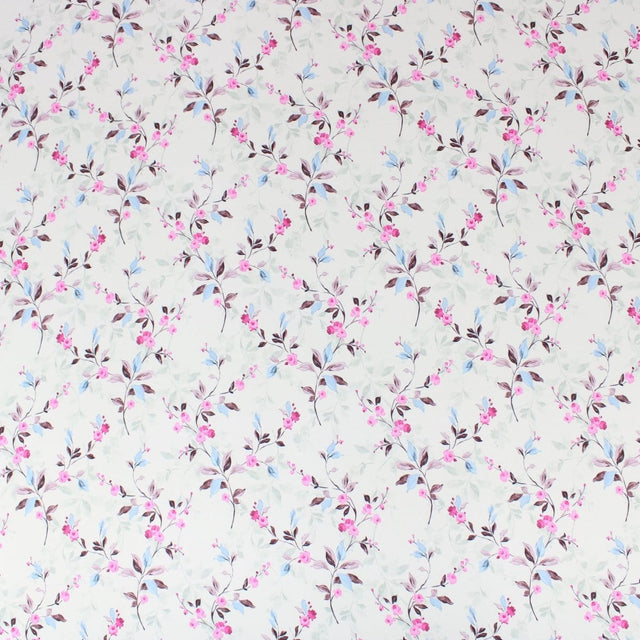 Pound A Metre 3 Metres 3 Metre Deluxe Santorini Floral Soft Crepe ‘Pastel Edition - Elegant Liberty’ 45" Wide Pastel Tea Green