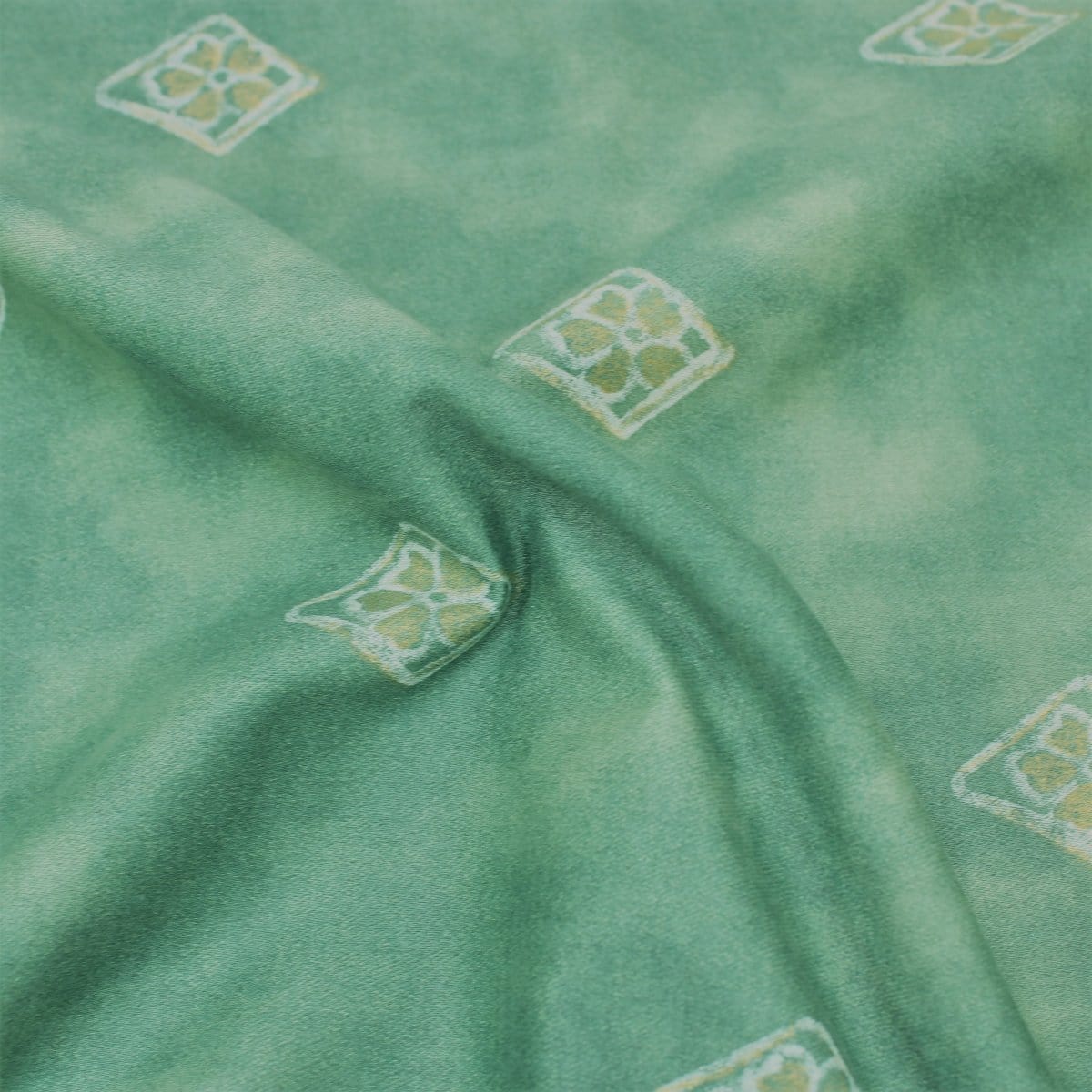 Pound A Metre 3 Metres 3 Metre Designer Floral Cotton Canvas 55" Wide Teal