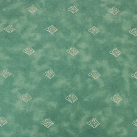 Pound A Metre 3 Metres 3 Metre Designer Floral Cotton Canvas 55" Wide Teal