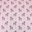 Pound A Metre 3 Metre 3 Metre Dressmaking Poly-Cotton - Animal Edition - 45" wide Deer - Pink