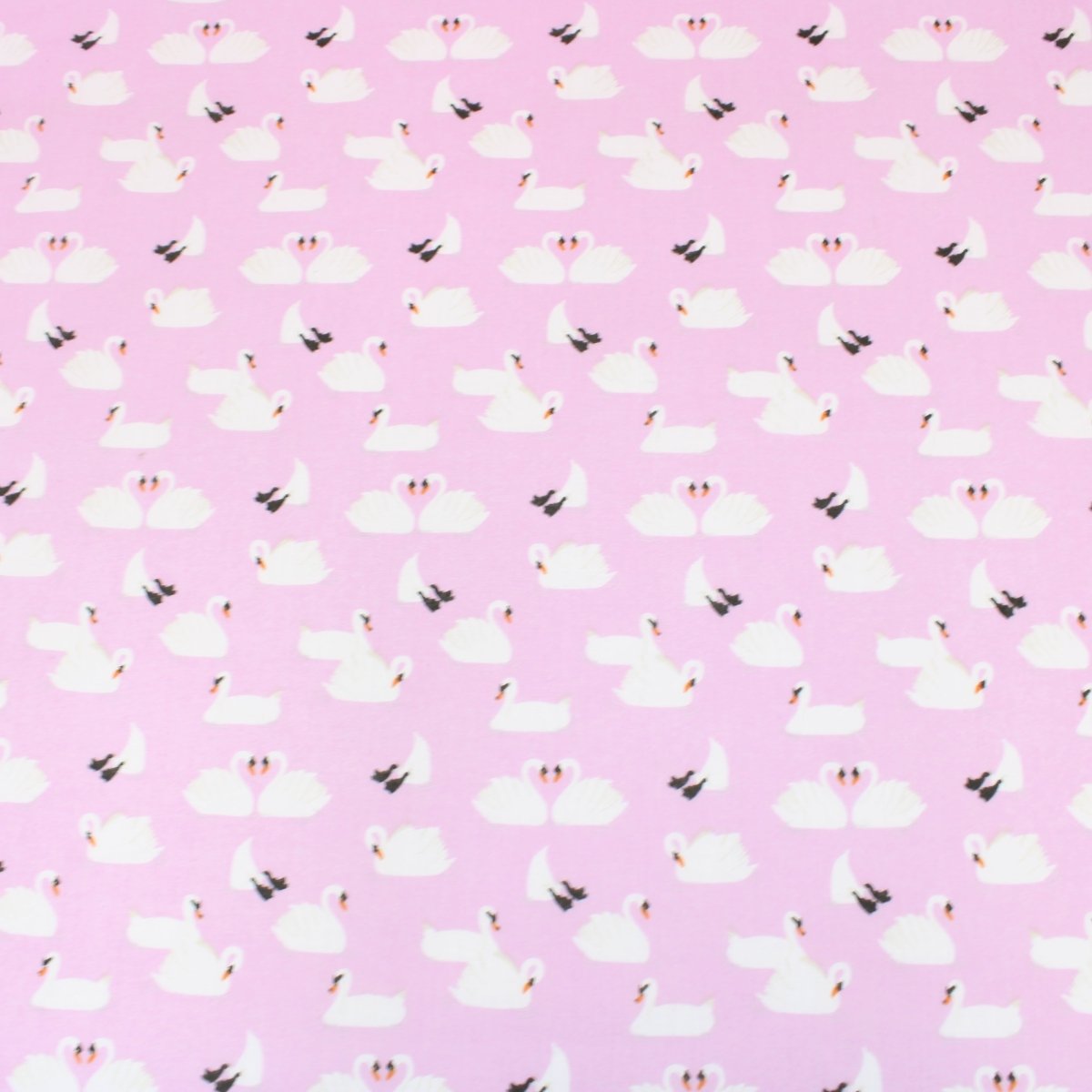3 Metre Dressmaking Poly-Cotton - Animal Edition - 45" wide Swan - Pound A Metre