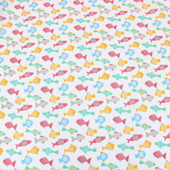 3 Metre Dressmaking Poly-Cotton - Animal Edition - 45" wide Tropical Fish - Pound A Metre