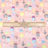 3 Metre Dressmaking Poly-Cotton - Destination - 45" wide Dusky Pink - Pound A Metre