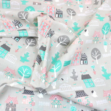 Pound A Metre 3 Metre 3 Metre Dressmaking Poly-Cotton - Destination - 45" wide Light Grey