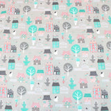 Pound A Metre 3 Metre 3 Metre Dressmaking Poly-Cotton - Destination - 45" wide Light Grey