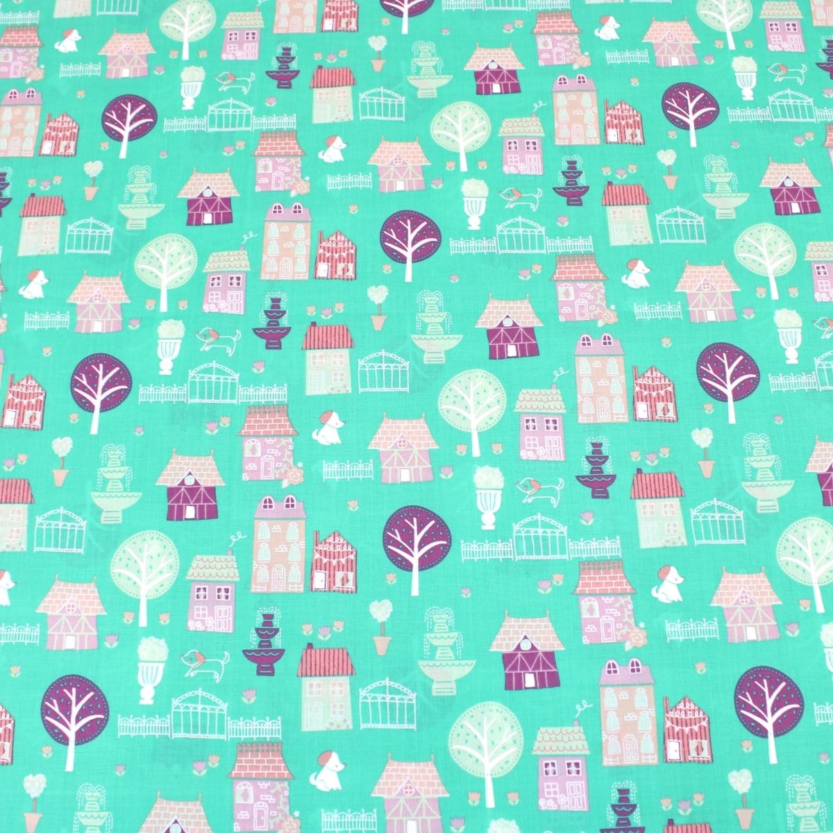 Pound A Metre 3 Metre 3 Metre Dressmaking Poly-Cotton - Destination - 45" wide Teal