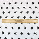 3 Metre Dressmaking Poly-Cotton - Funky Edition - 45" wide Black Star - Pound A Metre