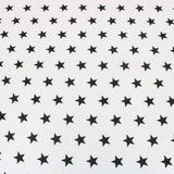 3 Metre Dressmaking Poly-Cotton - Funky Edition - 45" wide Black Star - Pound A Metre