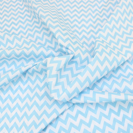 3 Metre Dressmaking Poly-Cotton - Funky Edition - 45" wide Light Blue - Pound A Metre