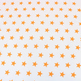 Pound A Metre 3 Metre 3 Metre Dressmaking Poly-Cotton - Funky Edition - 45" wide Orange Star