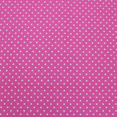 3 Metre Dressmaking Poly-Cotton - Polka Edition - 45" wide Coral Pink - Pound A Metre