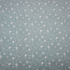 3 Metre Dressmaking Poly-Cotton - Seaside Edition - Sailing Essentials - 45" wide Dusky Tea - Pound A Metre