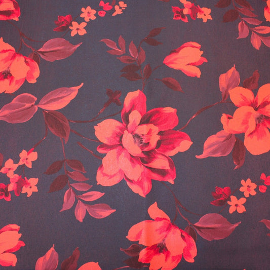 3 Metre Elegant Satin Effect Crepe Georgette 55" Wide Dark Purple - Pound A Metre