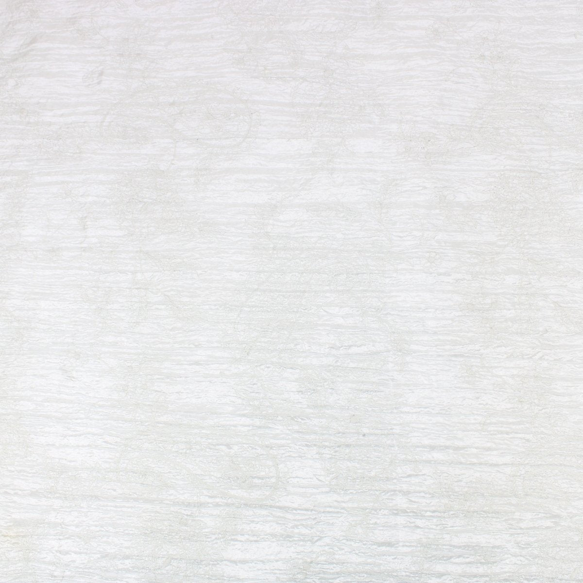 3 Metre Embroidered Taffeta Effect Floral Fabric - 55" Wide Pale Grey - Pound A Metre