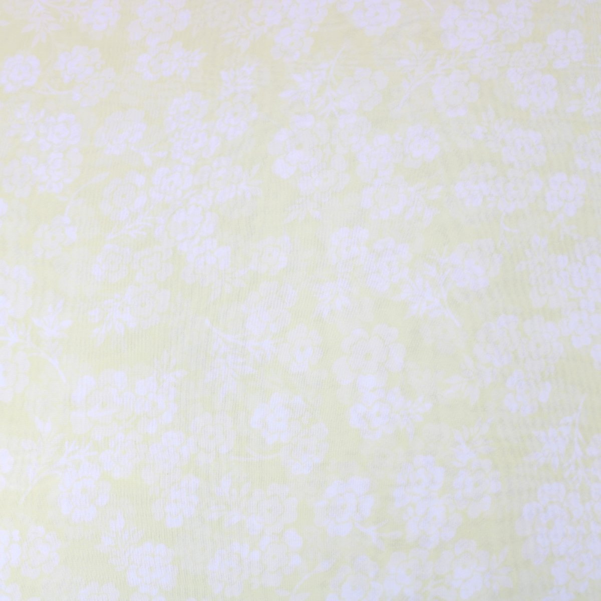 3 Metre Floral Elegant Dress-Chiffon - 55” Wide White/Yellow - Pound A Metre