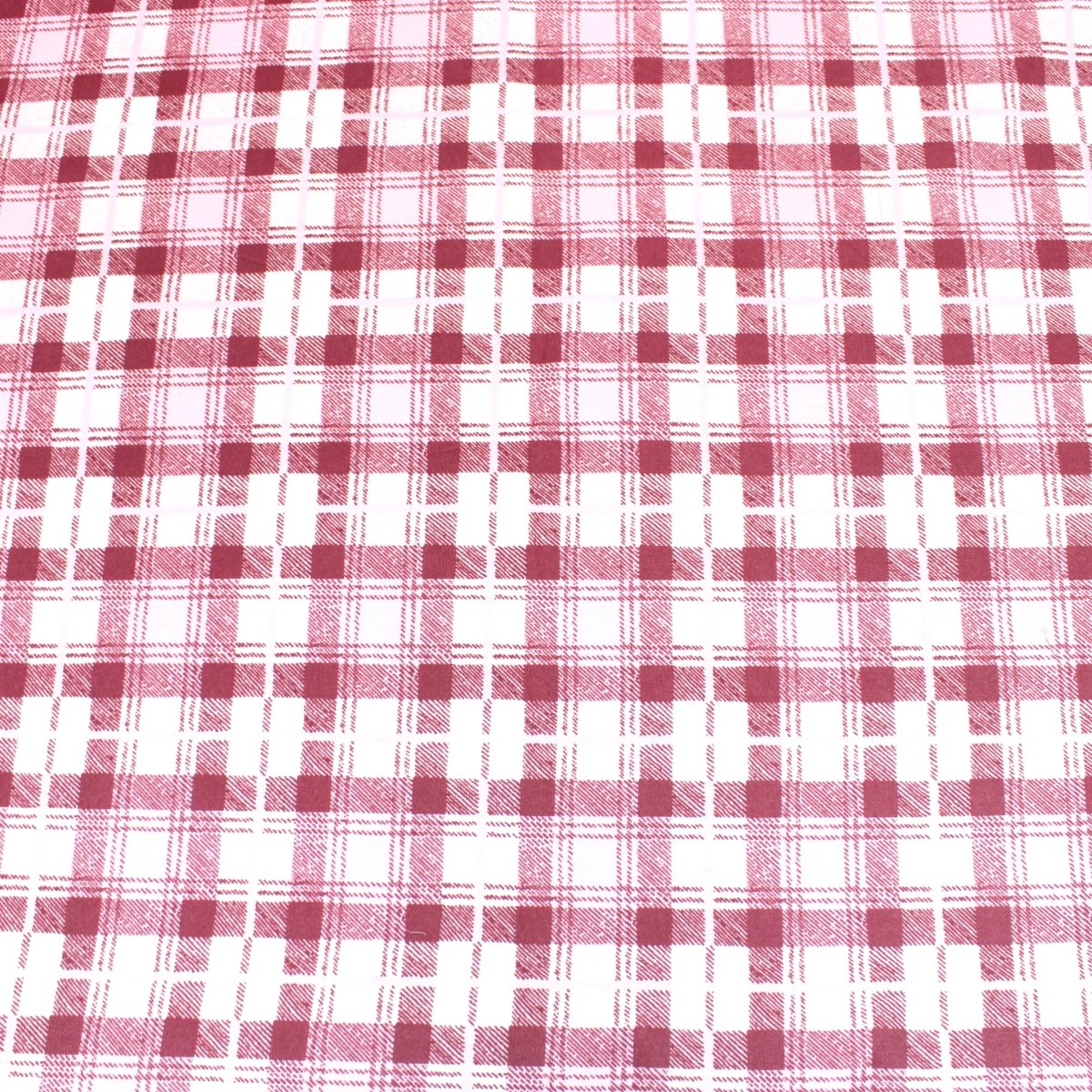 3 Metre Heavy Cotton Blend Furnishing Checkered Fabric 94" Wide Berry Purple - Pound A Metre
