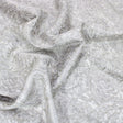 Pound A Metre 3 Metre 3 Metre Luxury Metallic Floral Brocade - 55” Wide Antique Silver