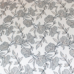 3 Metre Luxury Metallic Floral Brocade - 55” Wide Light Beige - Pound A Metre