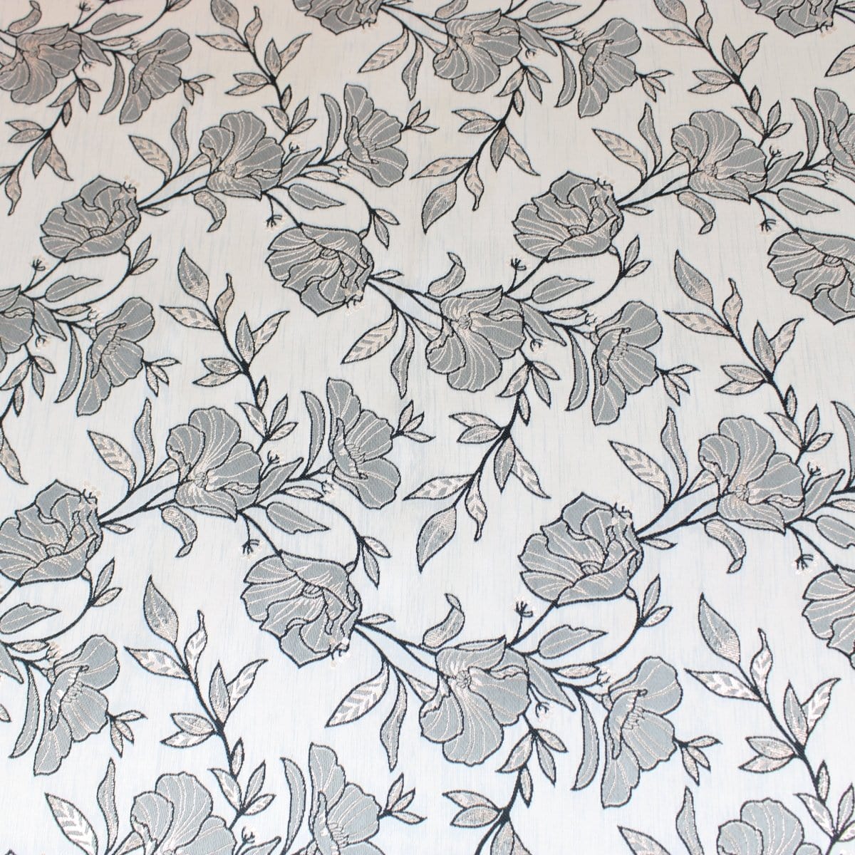 Pound A Metre 3 Metre 3 Metre Luxury Metallic Floral Brocade - 55” Wide Light Beige