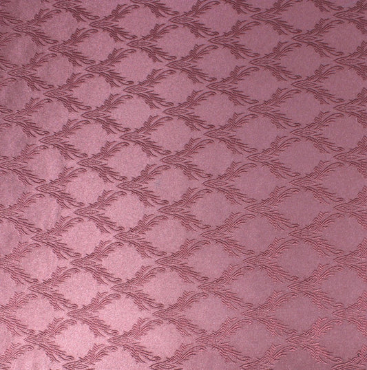 3 Metre Luxury Metallic Floral Brocade - 55” Wide Maroon - Pound A Metre
