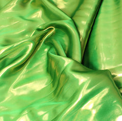 3 Metre Luxury Shimmer Dust Satin Chiffon - 55" Wide Green - Pound A Metre