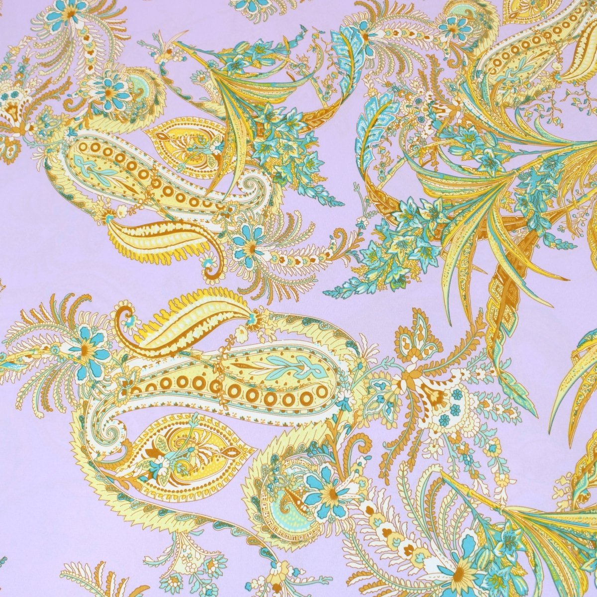 3 Metre Natural Drape Soft-Touch Floral American Crepe 55" Wide- Lilac - Pound A Metre
