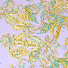3 Metre Natural Drape Soft-Touch Floral American Crepe 55" Wide- Lilac - Pound A Metre
